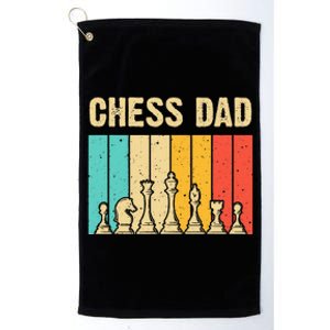 Cool Chess Lover Art For Dad Men Father Novelty Chess Player Platinum Collection Golf Towel