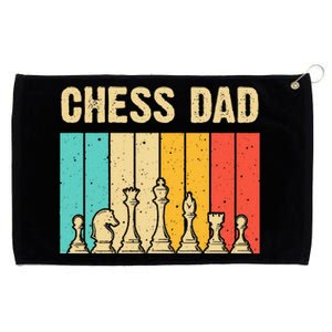 Cool Chess Lover Art For Dad Men Father Novelty Chess Player Grommeted Golf Towel