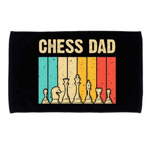 Cool Chess Lover Art For Dad Men Father Novelty Chess Player Microfiber Hand Towel