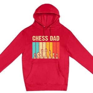 Cool Chess Lover Art For Dad Men Father Novelty Chess Player Premium Pullover Hoodie