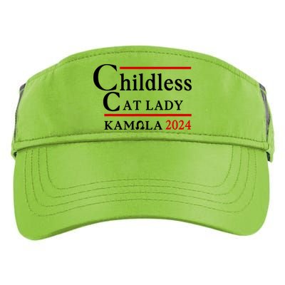 Childless Cat Lady 2024 Kamala Adult Drive Performance Visor