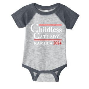 Childless Cat Lady 2024 Kamala Infant Baby Jersey Bodysuit