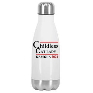 Childless Cat Lady 2024 Kamala Stainless Steel Insulated Water Bottle