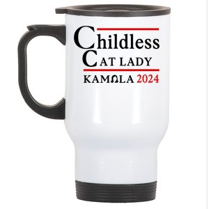 Childless Cat Lady 2024 Kamala Stainless Steel Travel Mug