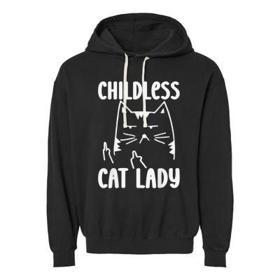 Childless Cat Lady 2024 Funny Political Elections Democrat Kamala Harris 2024 Garment-Dyed Fleece Hoodie