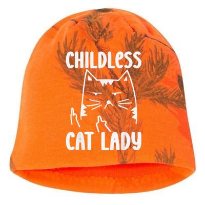 Childless Cat Lady 2024 Funny Political Elections Democrat Kamala Harris 2024 Kati - Camo Knit Beanie