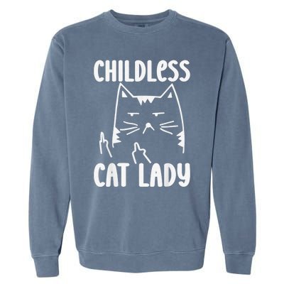 Childless Cat Lady 2024 Funny Political Elections Democrat Kamala Harris 2024 Garment-Dyed Sweatshirt