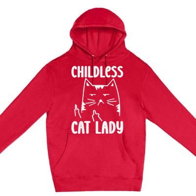 Childless Cat Lady 2024 Funny Political Elections Democrat Kamala Harris 2024 Premium Pullover Hoodie