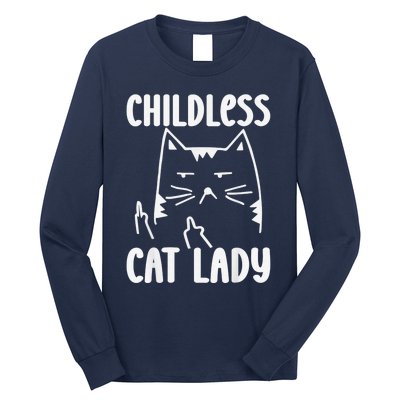 Childless Cat Lady 2024 Funny Political Elections Democrat Kamala Harris 2024 Long Sleeve Shirt