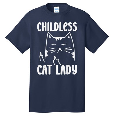 Childless Cat Lady 2024 Funny Political Elections Democrat Kamala Harris 2024 Tall T-Shirt