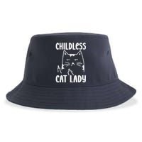 Childless Cat Lady 2024 Funny Political Elections Democrat Kamala Harris 2024 Sustainable Bucket Hat