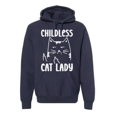 Childless Cat Lady 2024 Funny Political Elections Democrat Kamala Harris 2024 Premium Hoodie