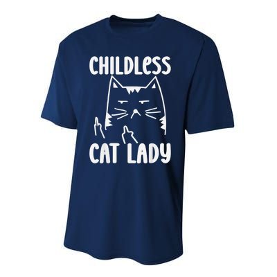 Childless Cat Lady 2024 Funny Political Elections Democrat Kamala Harris 2024 Performance Sprint T-Shirt