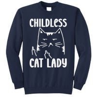 Childless Cat Lady 2024 Funny Political Elections Democrat Kamala Harris 2024 Tall Sweatshirt