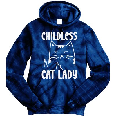 Childless Cat Lady 2024 Funny Political Elections Democrat Kamala Harris 2024 Tie Dye Hoodie