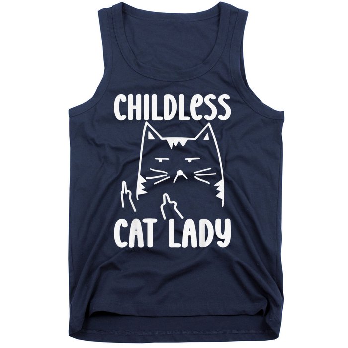 Childless Cat Lady 2024 Funny Political Elections Democrat Kamala Harris 2024 Tank Top