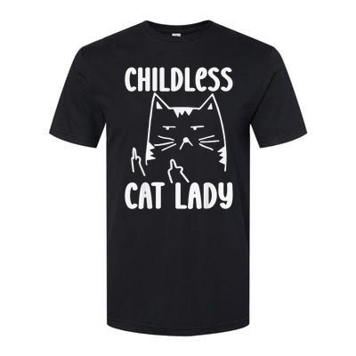 Childless Cat Lady 2024 Funny Political Elections Democrat Kamala Harris 2024 Softstyle CVC T-Shirt