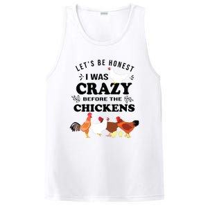 Crazy Chicken Lady Shirts Lets Be Honest I Was Crazy Before PosiCharge Competitor Tank