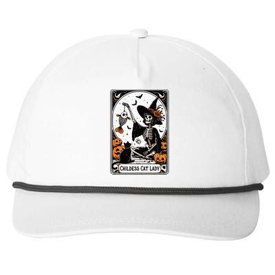 Childless Cat Lady Tarot Card Snapback Five-Panel Rope Hat