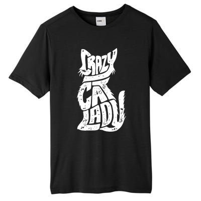 Crazy Cat Lady Tall Fusion ChromaSoft Performance T-Shirt