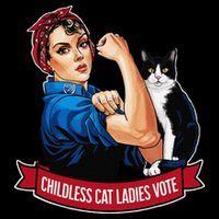 Childless Cat Ladies Vote Rosie The Riveter Bag