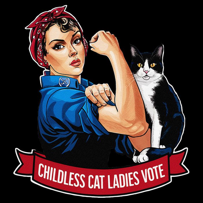 Childless Cat Ladies Vote Rosie The Riveter Bag