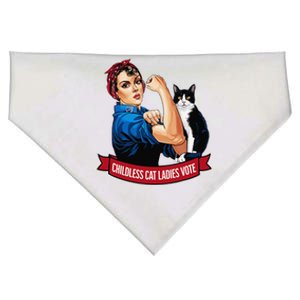 Childless Cat Ladies Vote Rosie The Riveter USA-Made Doggie Bandana