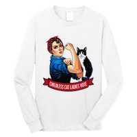 Childless Cat Ladies Vote Rosie The Riveter Long Sleeve Shirt