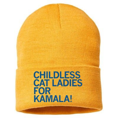 Childless Cat Ladies For Kamala Sustainable Knit Beanie