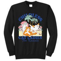 Childless Cat Ladies Vote Rosie The Riveter Kamala Summer Sweatshirt