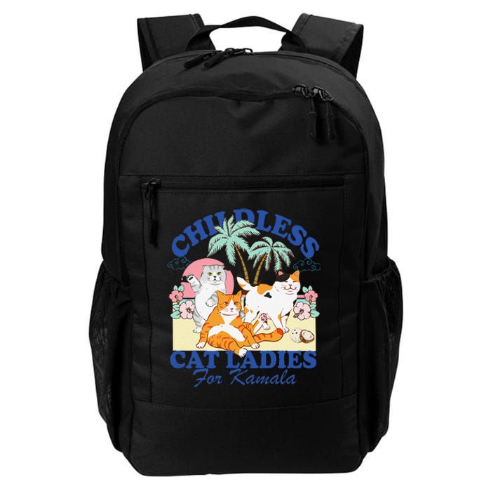 Childless Cat Ladies Vote Rosie The Riveter Kamala Summer Daily Commute Backpack