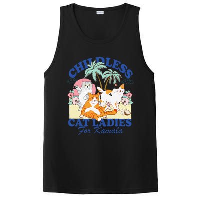 Childless Cat Ladies Vote Rosie The Riveter Kamala Summer PosiCharge Competitor Tank