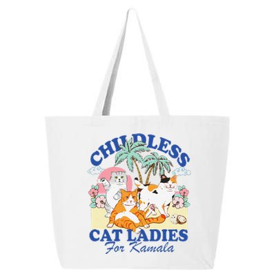 Childless Cat Ladies Vote Rosie The Riveter Kamala Summer 25L Jumbo Tote