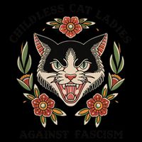 Childless Cat Ladies Against Fascism Impact Tech Backpack