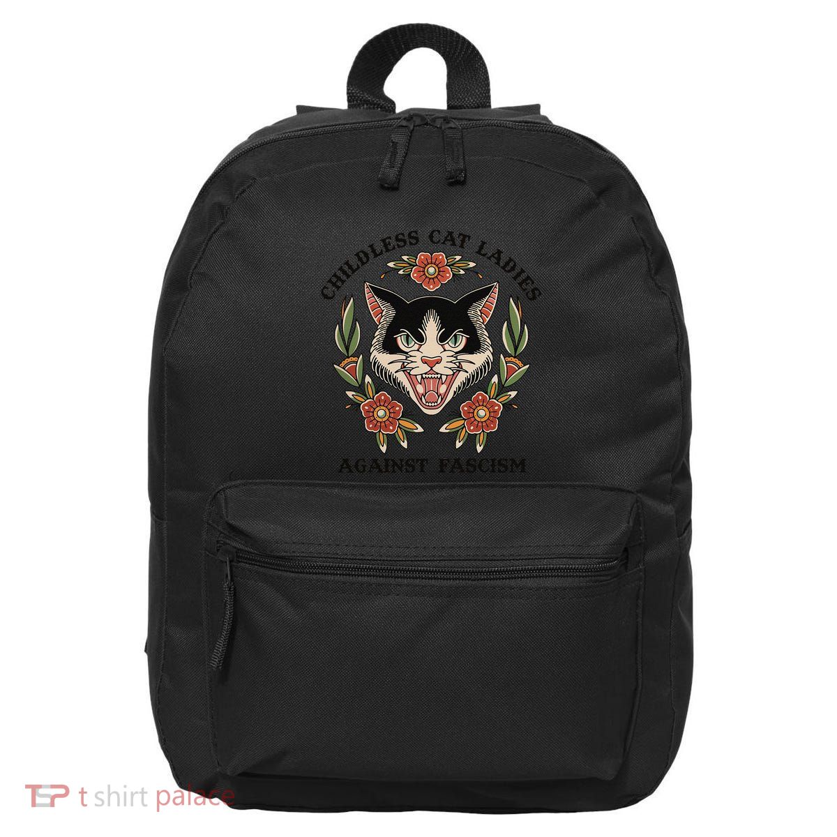 Childless Cat Ladies Against Fascism 16 in Basic Backpack