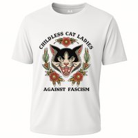Childless Cat Ladies Against Fascism Cooling Performance Crew T-Shirt