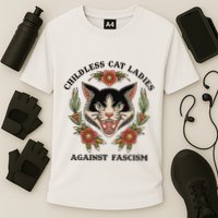 Childless Cat Ladies Against Fascism Cooling Performance Crew T-Shirt