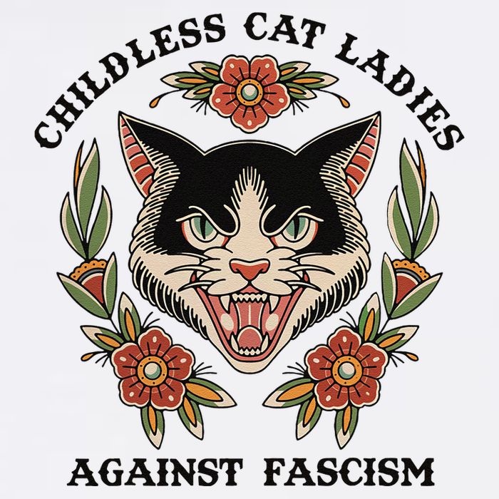 Childless Cat Ladies Against Fascism T-Shirt