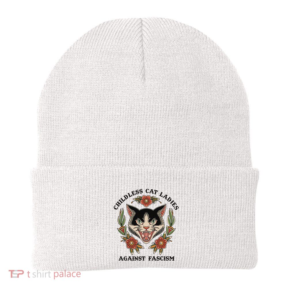 Childless Cat Ladies Against Fascism Beanie
