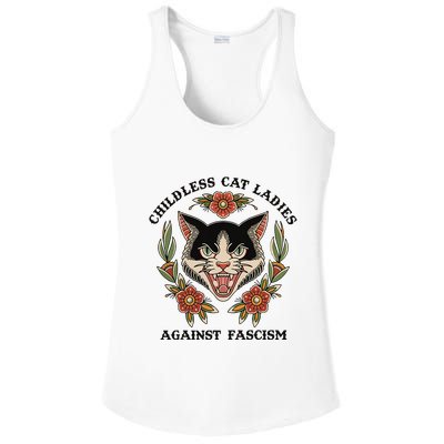 Childless Cat Ladies Against Fascism Ladies PosiCharge Competitor Racerback Tank