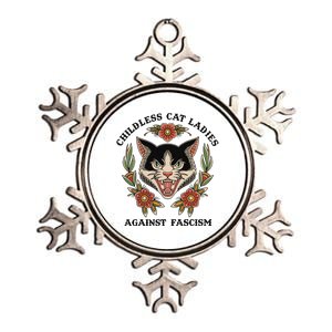 Childless Cat Ladies Against Fascism Metallic Star Ornament