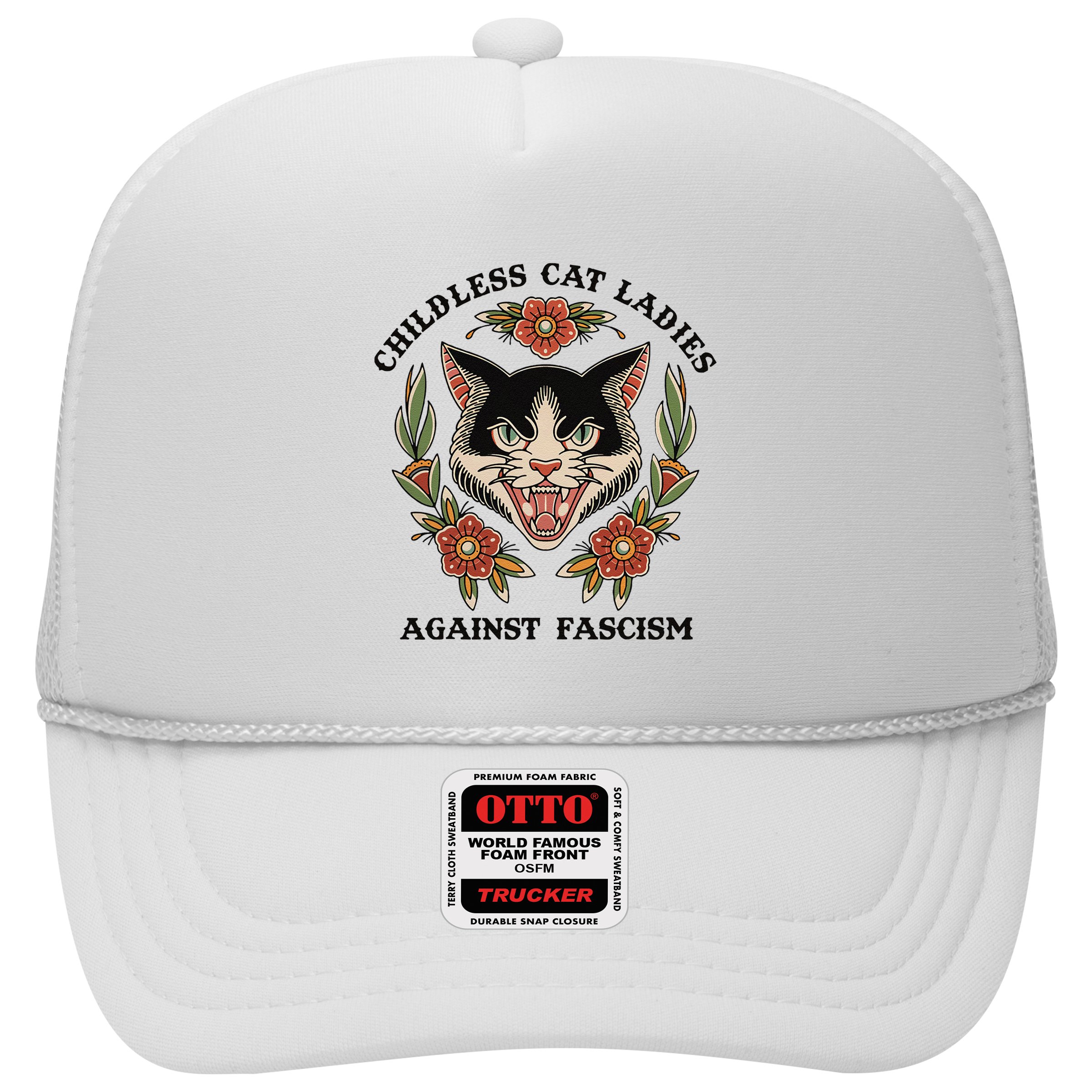 Childless Cat Ladies Against Fascism Hat
