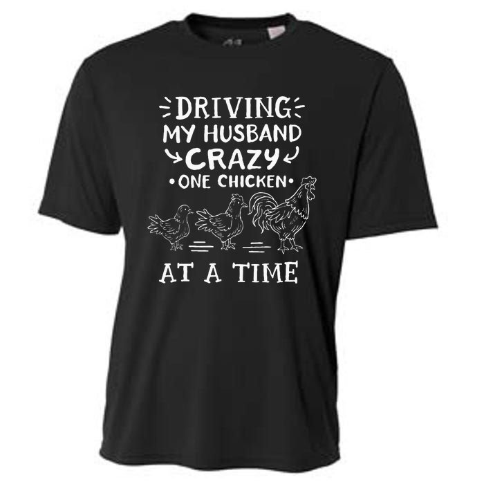 Crazy Chicken Lady Funny Chicken Cooling Performance Crew T-Shirt