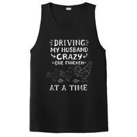 Crazy Chicken Lady Funny Chicken PosiCharge Competitor Tank