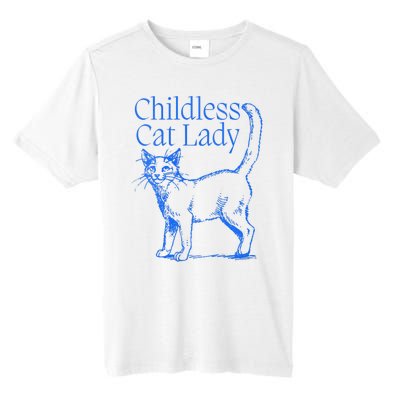 Childless Cat Lady Tall Fusion ChromaSoft Performance T-Shirt