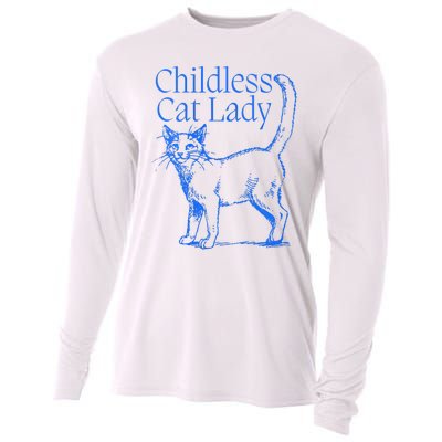 Childless Cat Lady Cooling Performance Long Sleeve Crew