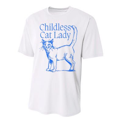 Childless Cat Lady Performance Sprint T-Shirt