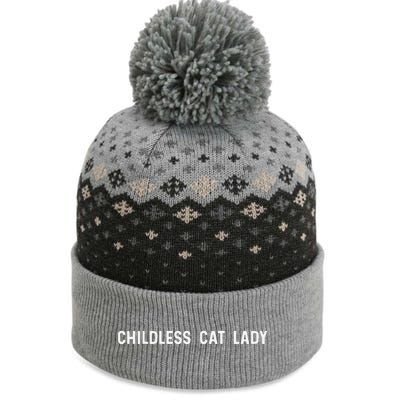 Childless Cat Lady Funny Cute The Baniff Cuffed Pom Beanie