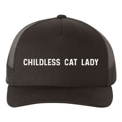 Childless Cat Lady Funny Cute Yupoong Adult 5-Panel Trucker Hat