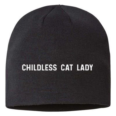 Childless Cat Lady Funny Cute Sustainable Beanie